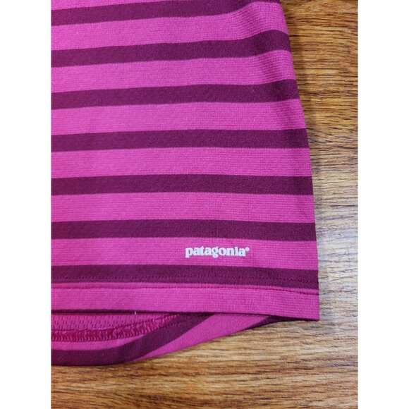 Patagonia Capilene Midweight 12m Pink Burgandy Long Sleeve - Picture 2 of 3